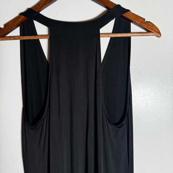 Dolan Black Maxi Dress Slinky Swing Size Large LBD - Picture 6 of 13
